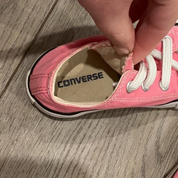 Converse Lot of 2 Gray Pink Sneakers Classic Low-Top All Star Chucks Size 7 - Picture 8 of 16